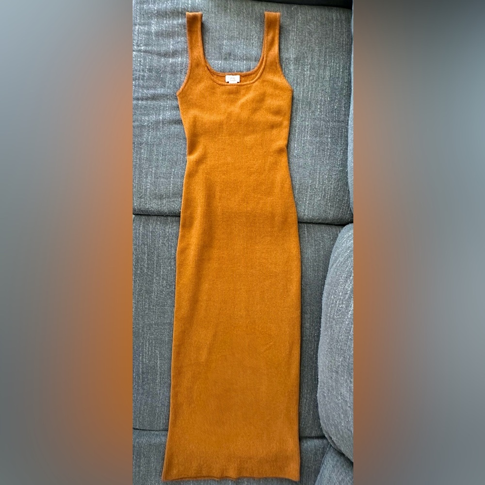 Camila Coelho Ribbed Knit in Rich Mustard